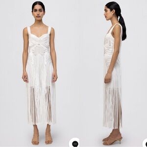 JONATHAN SIMKHAI DARBY DRESS IVORY SZ4